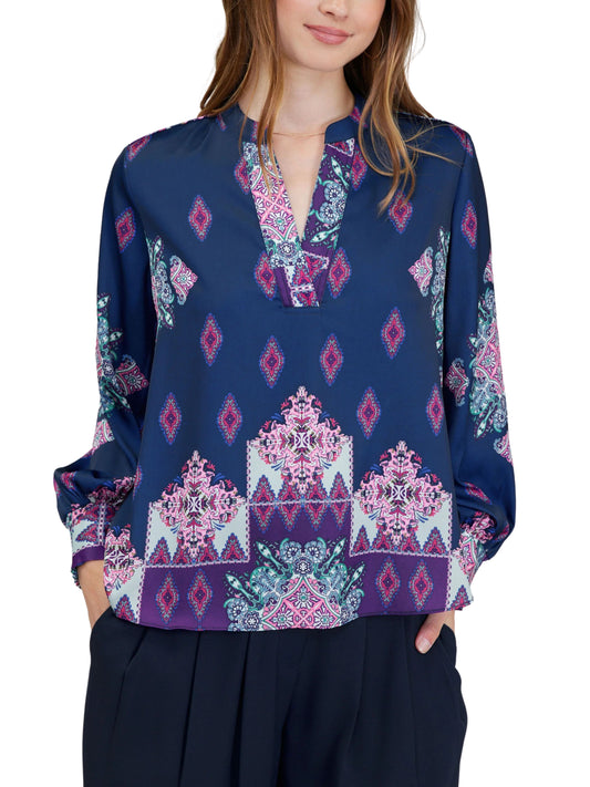 Blusa de manga larga multi color