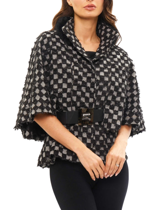 Poncho con cinturón