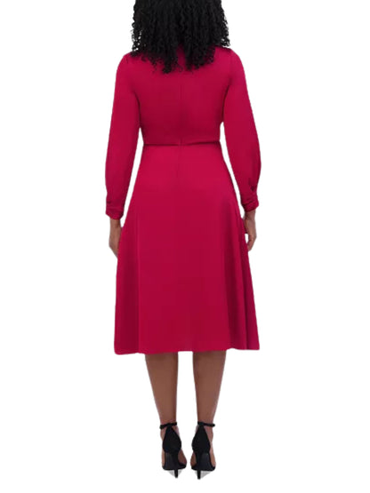 Vestido corto cuello holgado