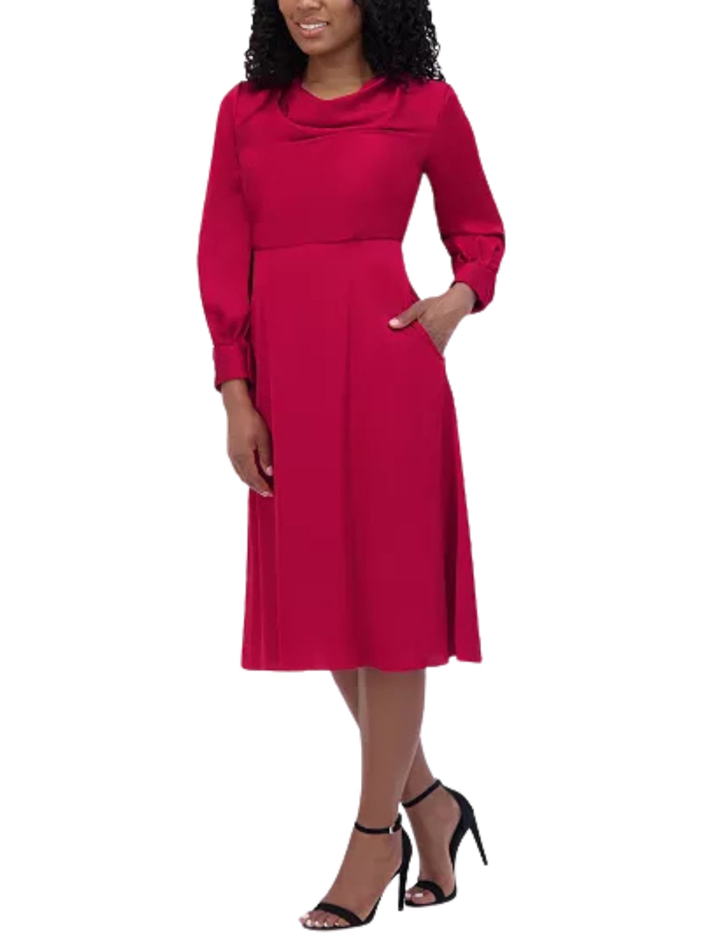 Vestido corto cuello holgado