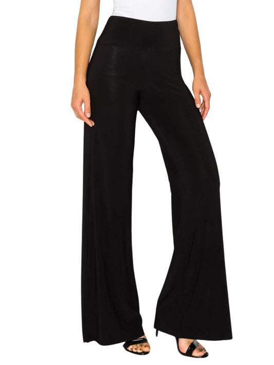 Pantalón en jersey de pierna amplia