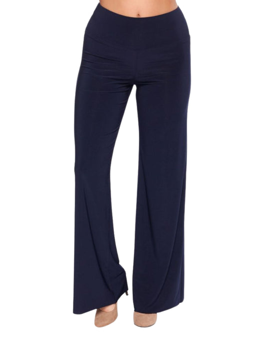 Pantalón en jersey de pierna amplia