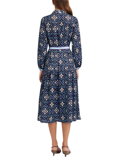 Vestido midi de manga larga