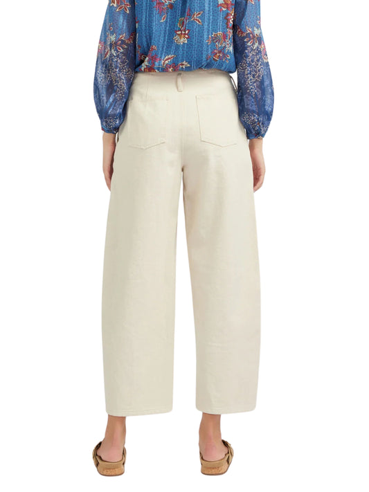 Jeans corte barrel bordados