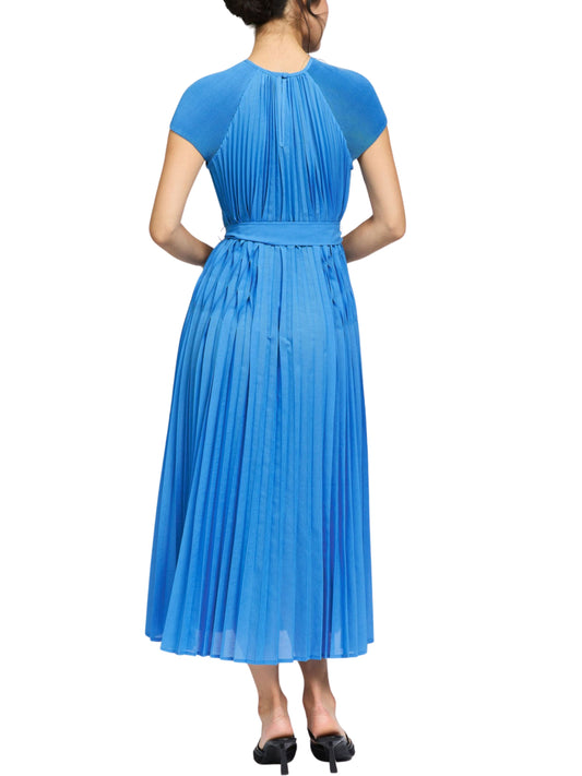 Vestido midi plisado