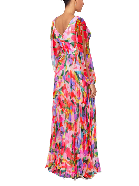 Vestido largo de manga larga