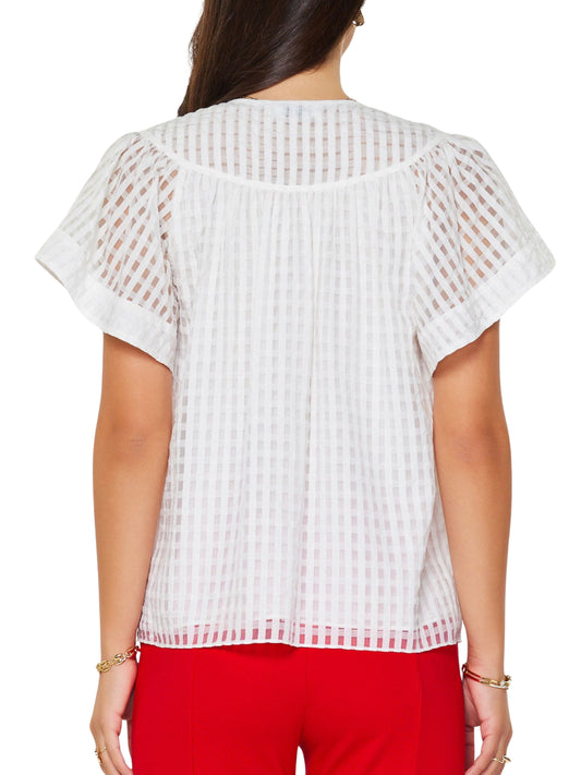 Blusa Blanca manga corta - Escorpio Boutique
