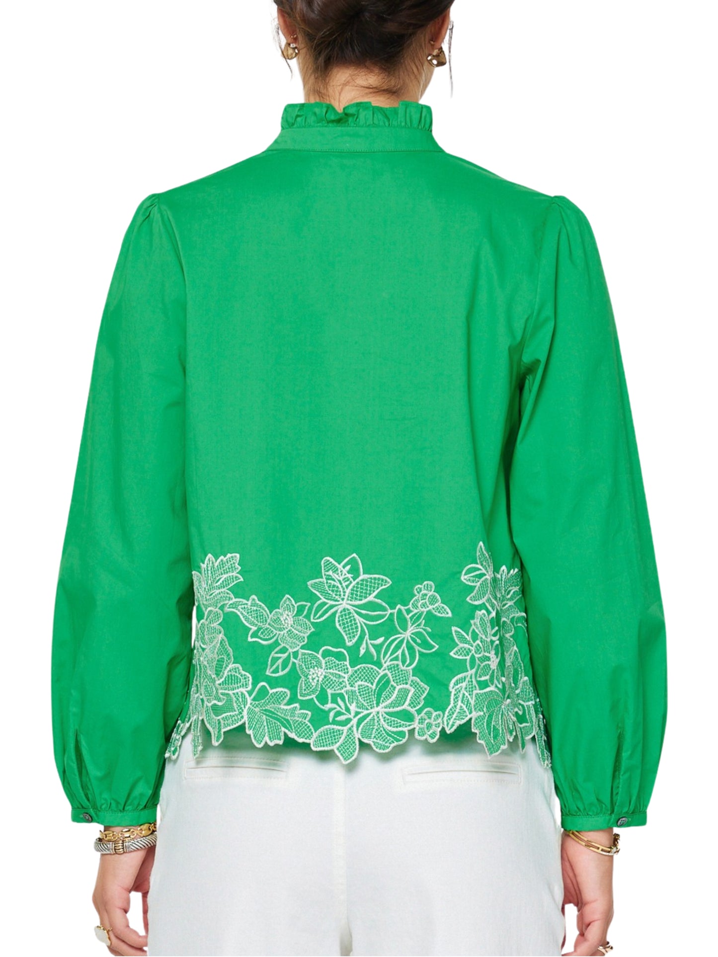 Escorpio Boutique - Blusa De Manga Larga Bordada