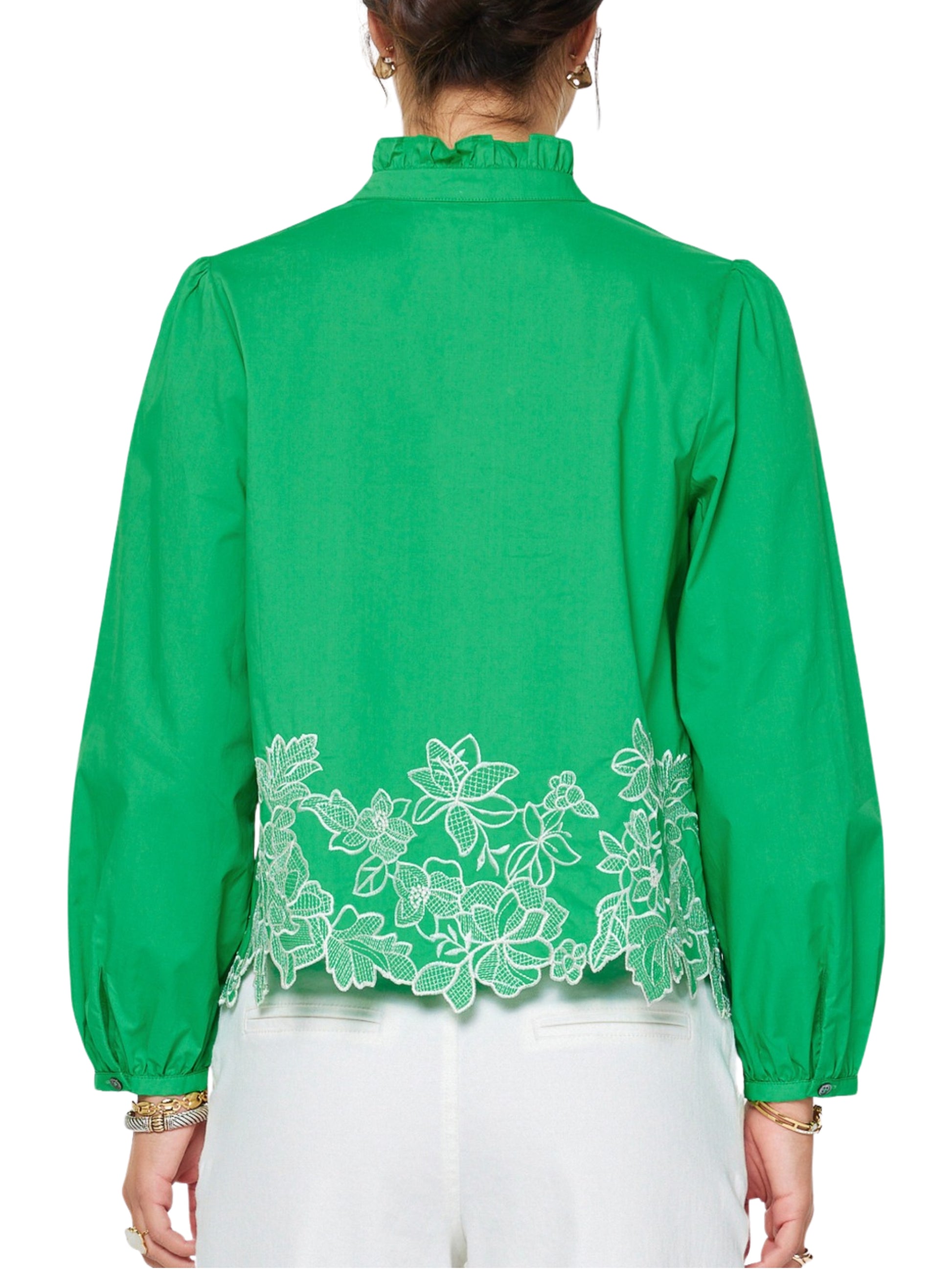 Escorpio Boutique - Blusa De Manga Larga Bordada