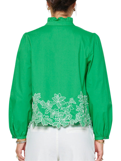 Escorpio Boutique - Blusa De Manga Larga Bordada