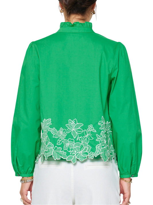 Escorpio Boutique - Blusa De Manga Larga Bordada