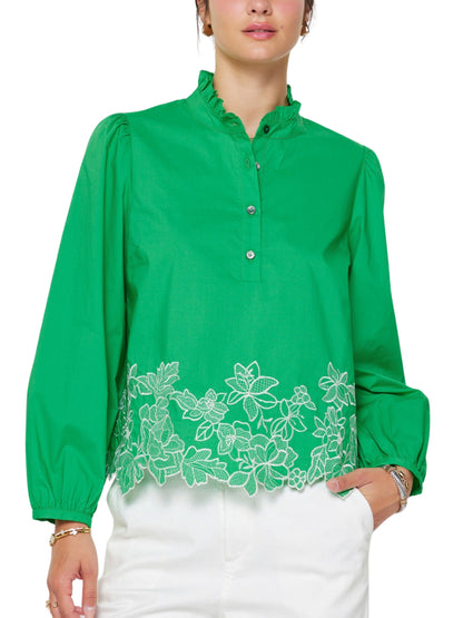 Escorpio Boutique - Blusa De Manga Larga Bordada