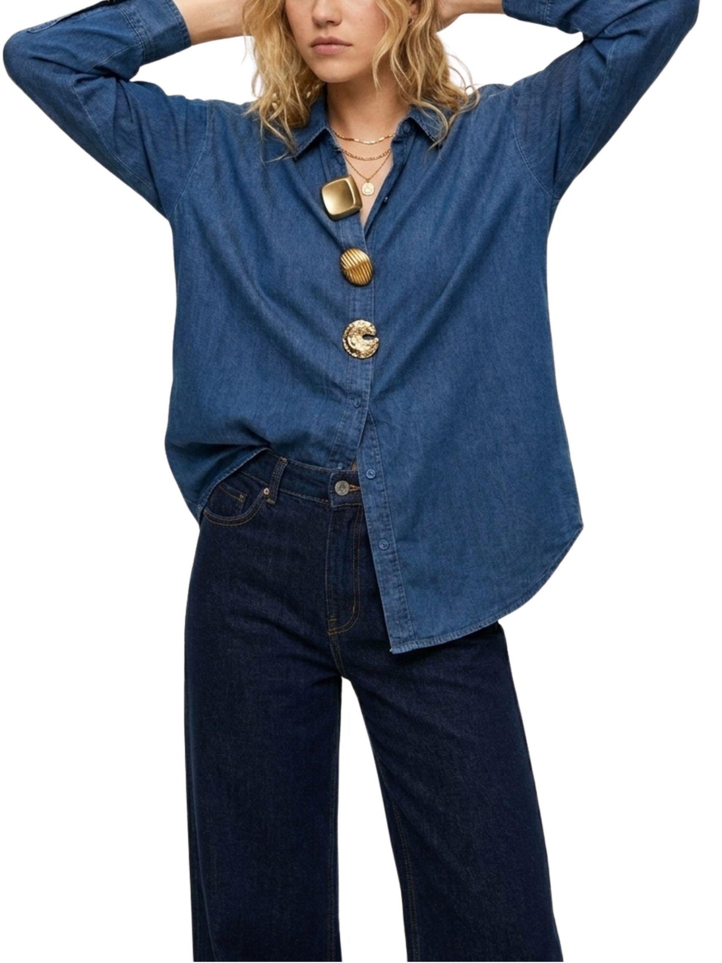 blusa-oversize-mezclilla-botones-dorados-frontal