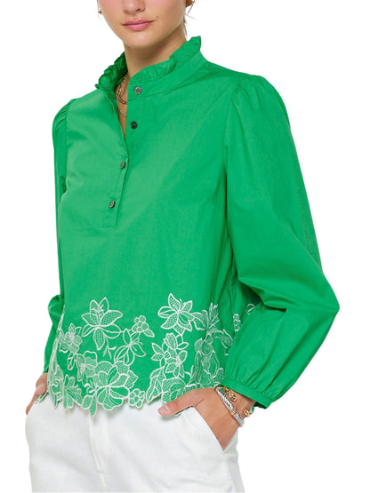 Escorpio Boutique - Blusa De Manga Larga Bordada