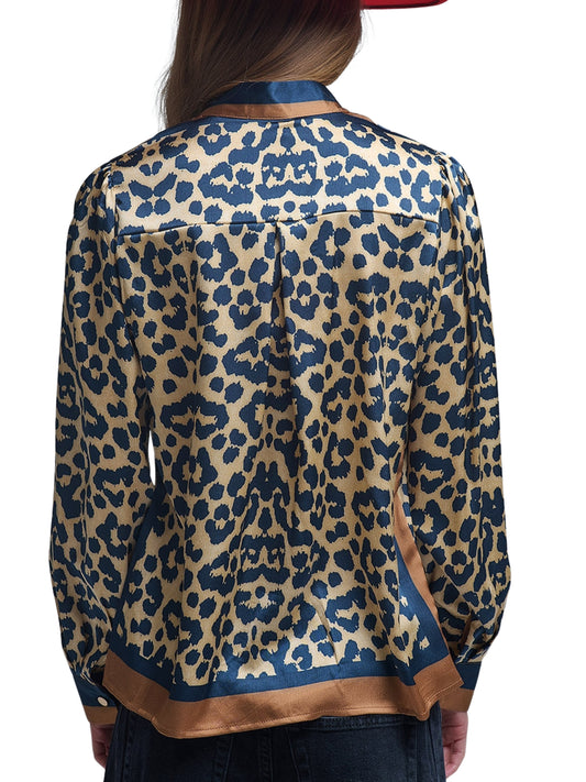 Escorpio Boutique - Blusa satinada animal print