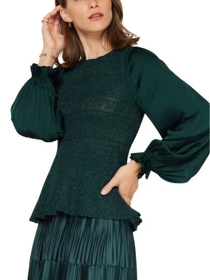 Blusa sofisticada metálica de fiesta Escorpio