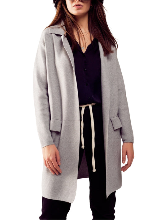 Escorpio Boutique - Sweater  Largo Abierto con Bolsos Frontales