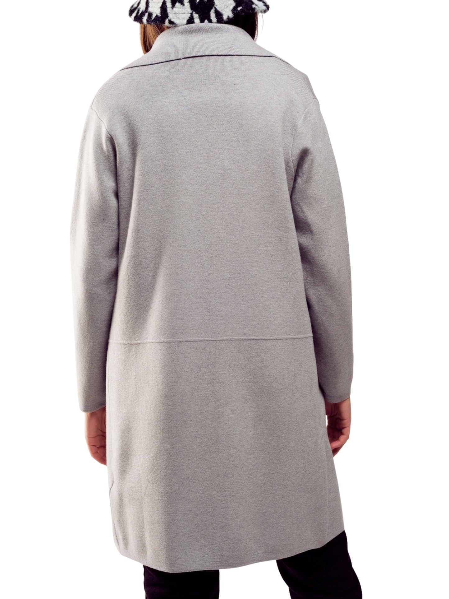 Escorpio Boutique - Sweater  Largo Abierto con Bolsos Frontales