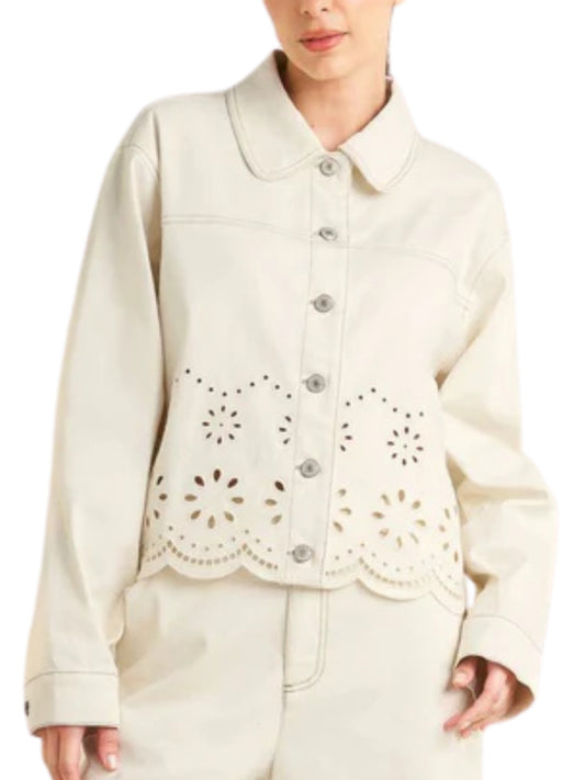 Escorpio Boutique- Conjunto de Mezcilla con Ojillos