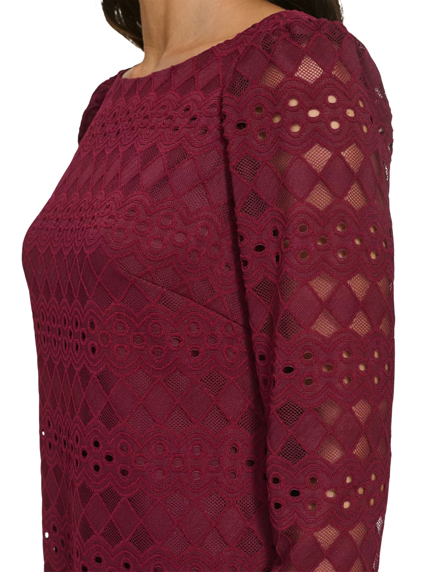 Vestido Corto Encaje Manga Larga - Escorpio Boutique