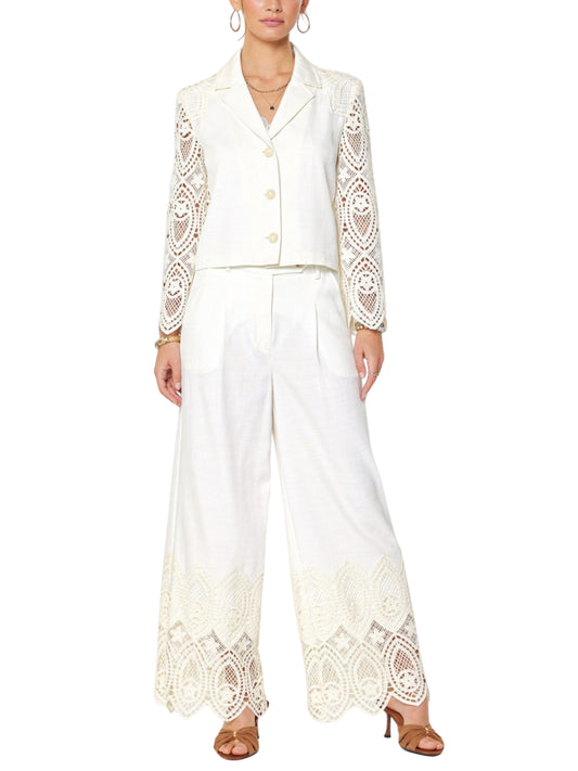 Set Tipo Lino Con Crochet - Escorpio Boutique