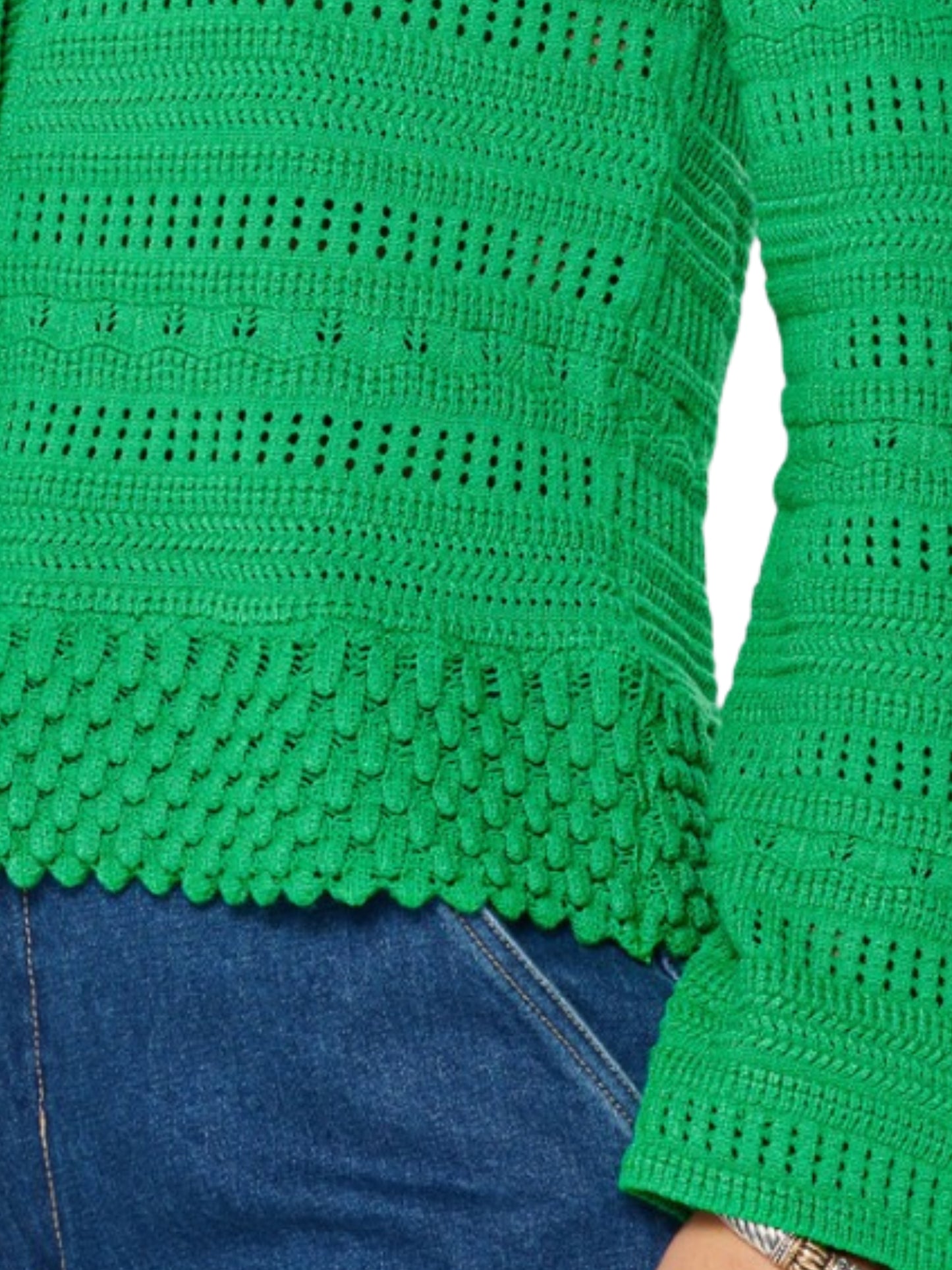 Cardigan Verde Calado - Escorpio Boutique