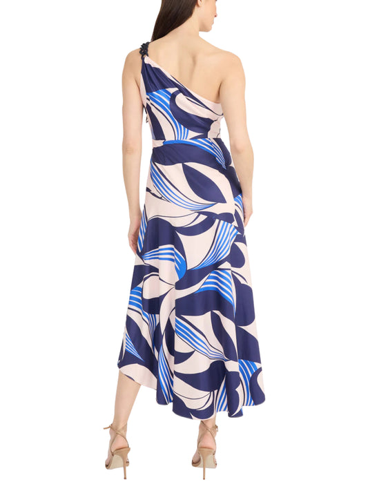 Vestido midi de un hombro