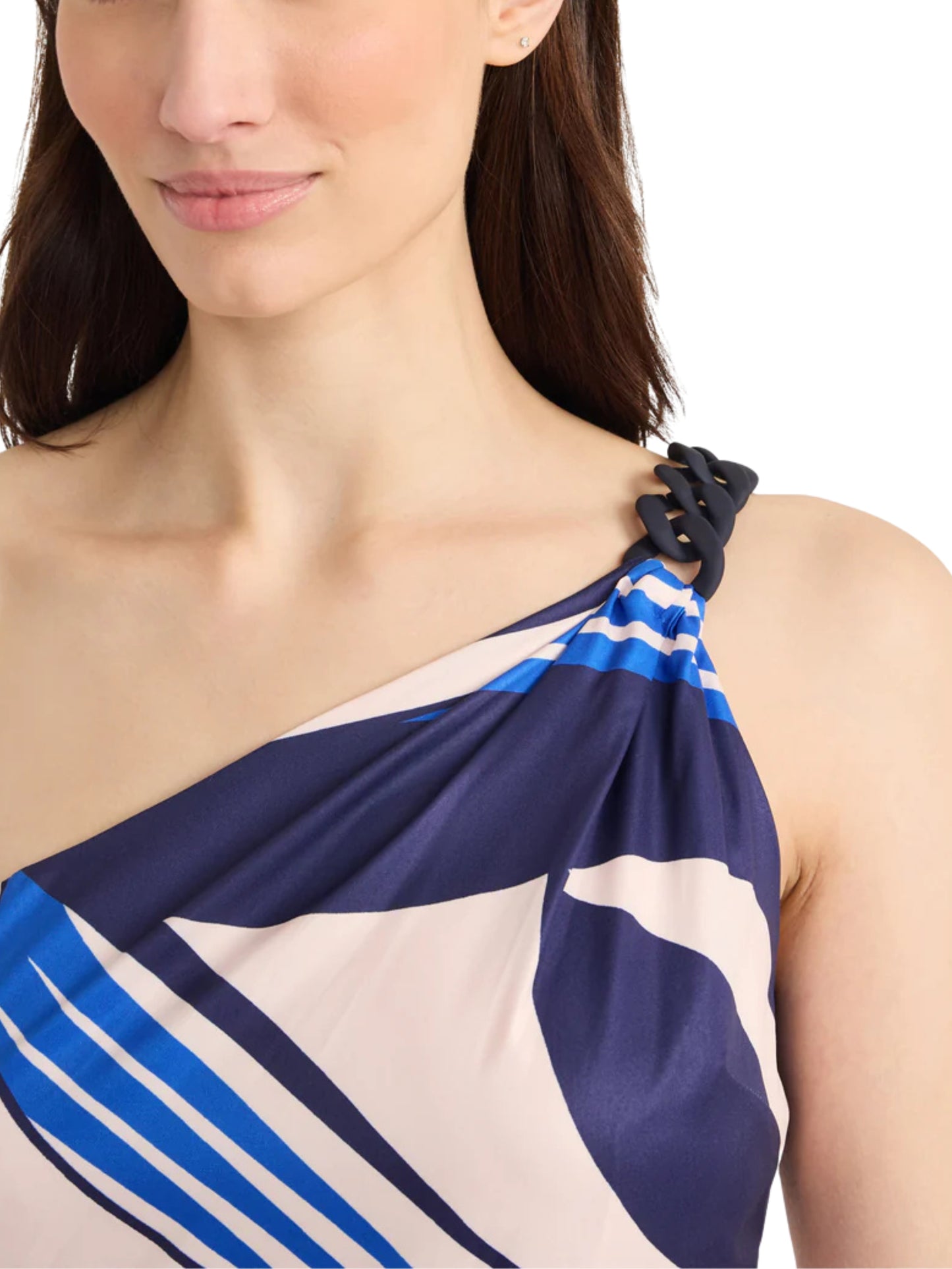 Vestido midi de un hombro