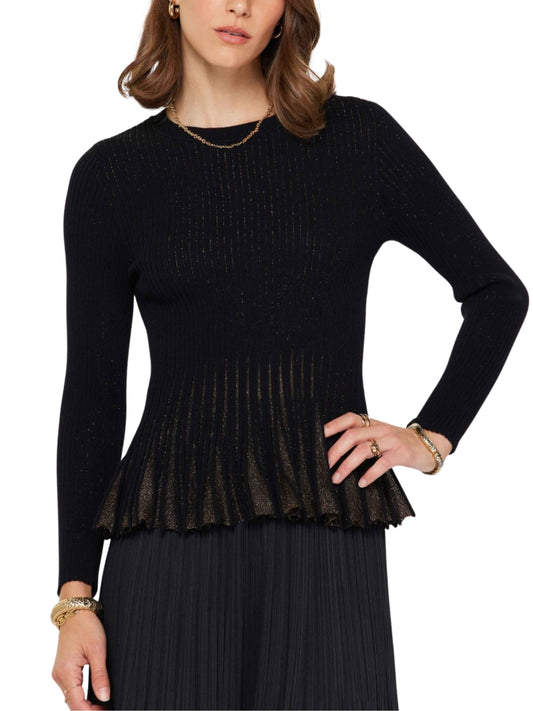 Sweater metálico de punto