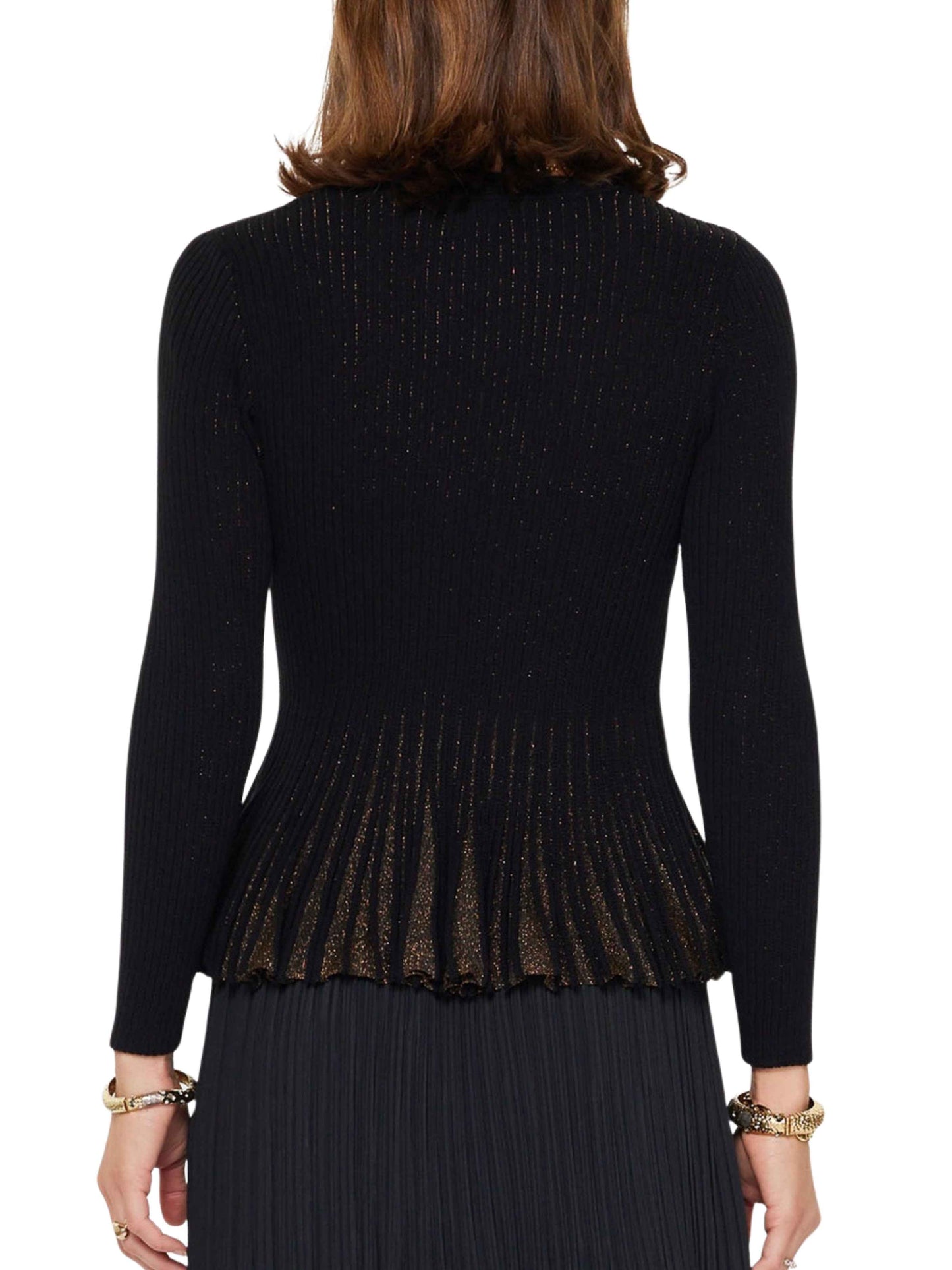 Sweater metálico de punto