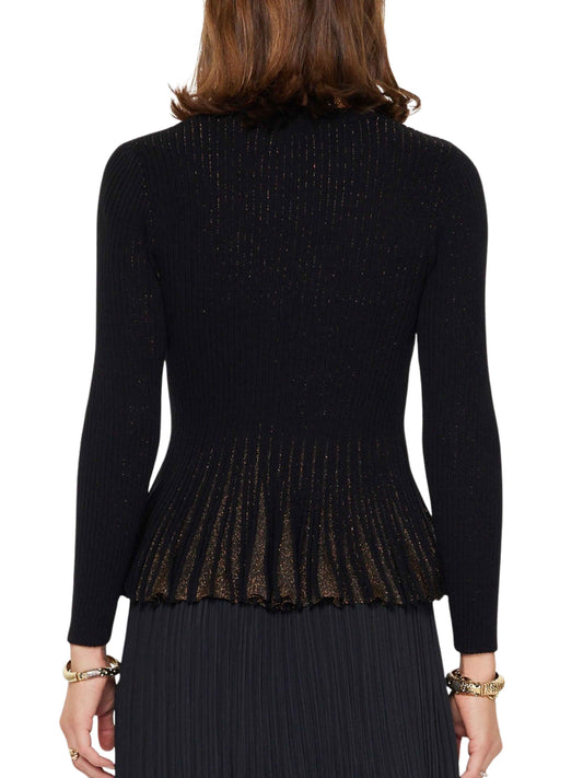 Sweater metálico de punto