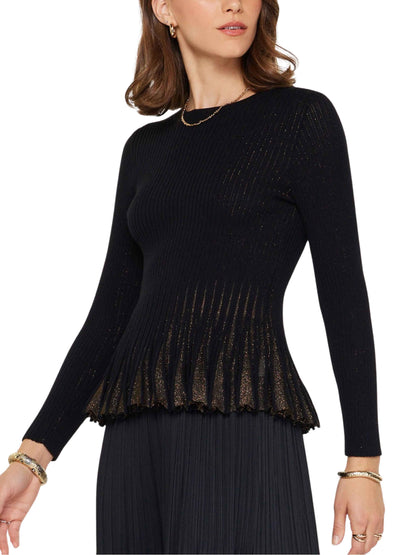 Sweater metálico de punto