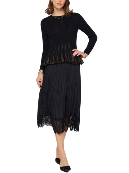 Sweater metálico de punto