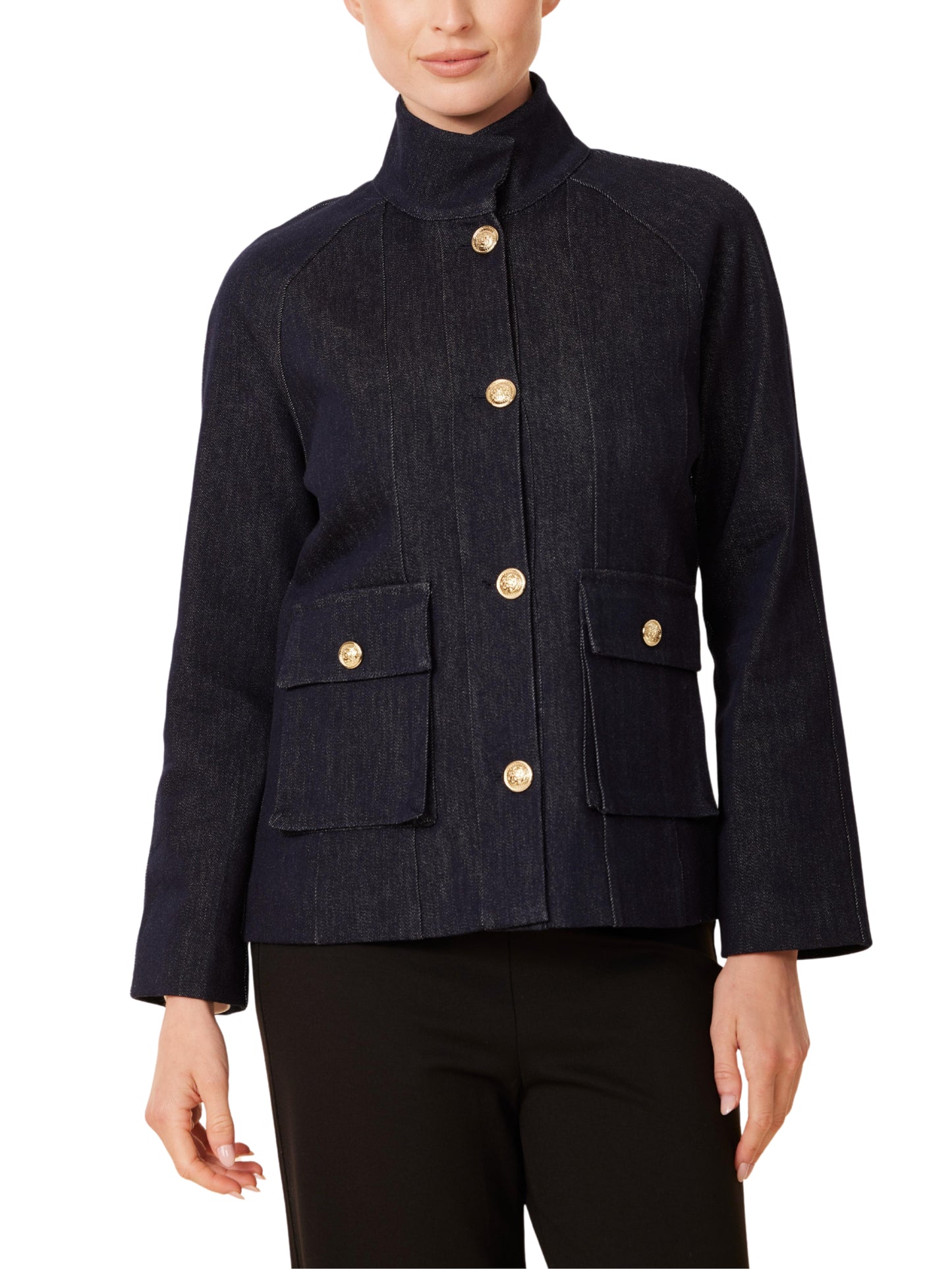 Saco de Mezclilla con Botones Dorados - Escorpio Boutique