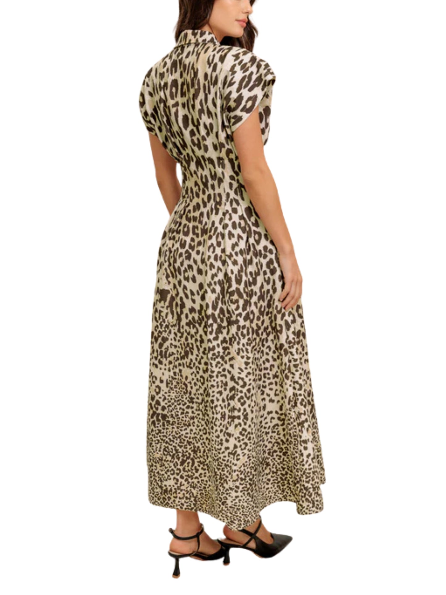 Maxi Vestido de Mezclilla en Animal Print - Escorpio Boutique