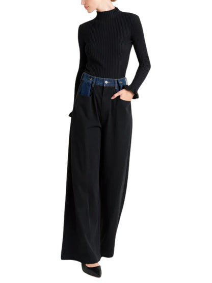 Pantalón de mezclilla pierna ancha - Escorpio Boutique
