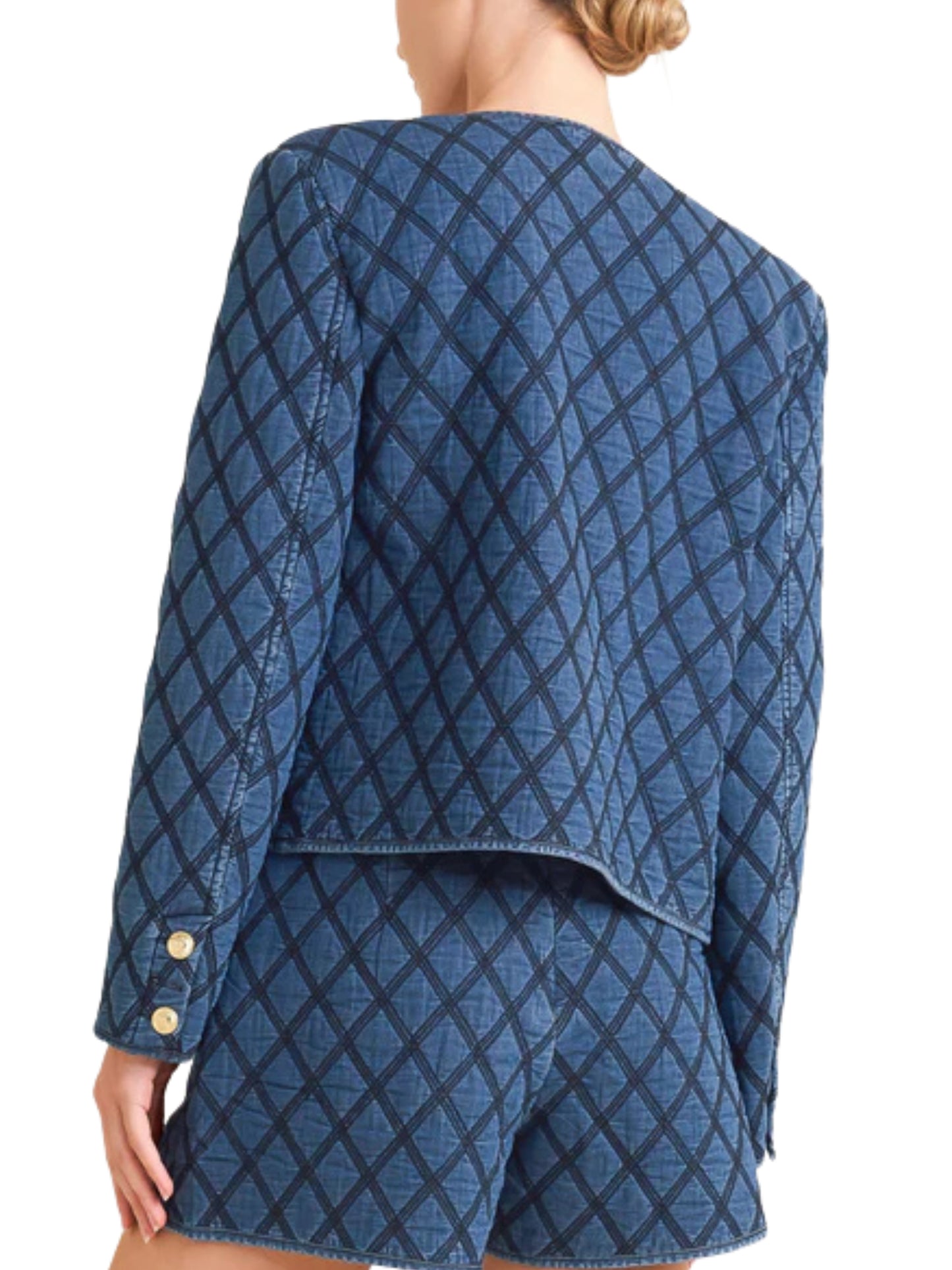 Saco de mezclilla capitonado