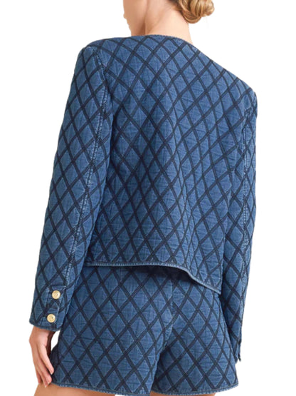 Saco de mezclilla capitonado