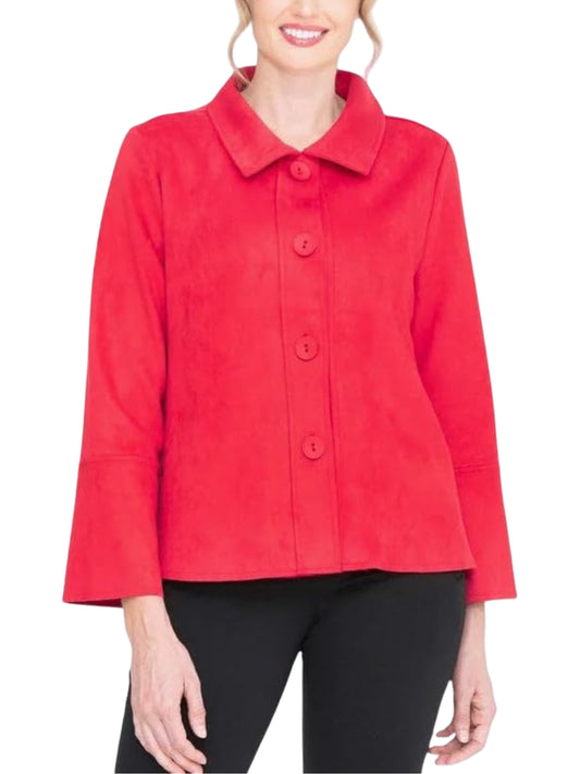 Saco Rojo en Ante Vegano