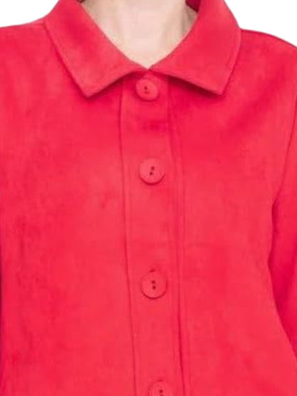 Saco Rojo en Ante Vegano