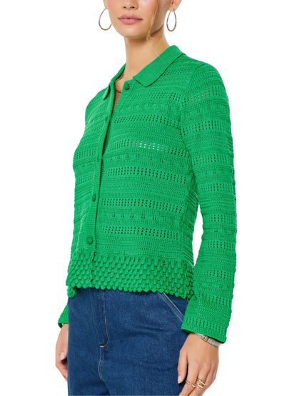 Cardigan Verde Calado - Escorpio Boutique