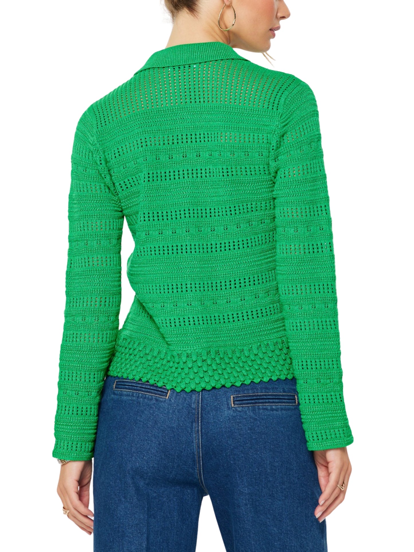 Cardigan Verde Calado - Escorpio Boutique