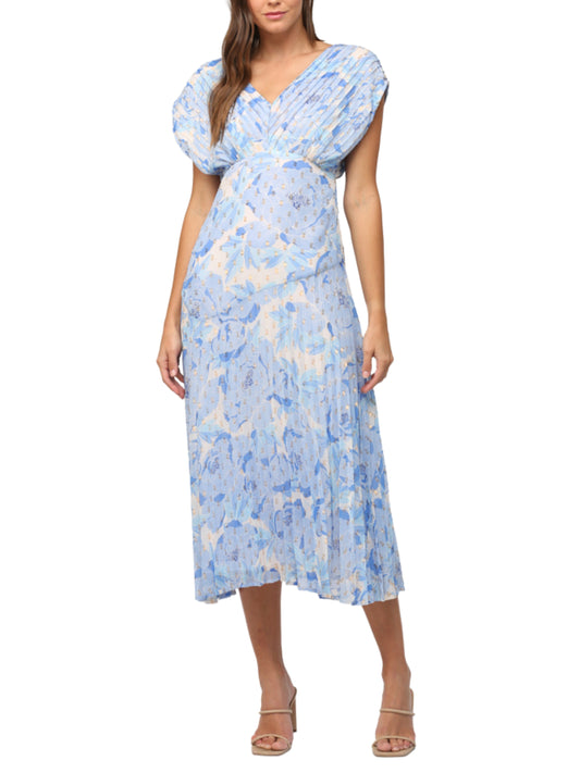 Vestido Midi con Lunares Plisado - Escorpio Boutique