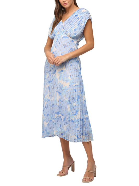 Vestido Midi con Lunares Plisado - Escorpio Boutique