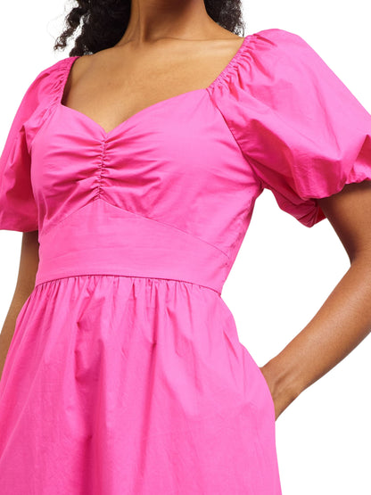 Maxi vestido de manga corta