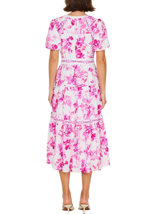 Vestido midi floreado