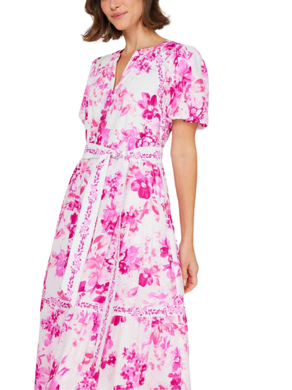 Vestido midi floreado