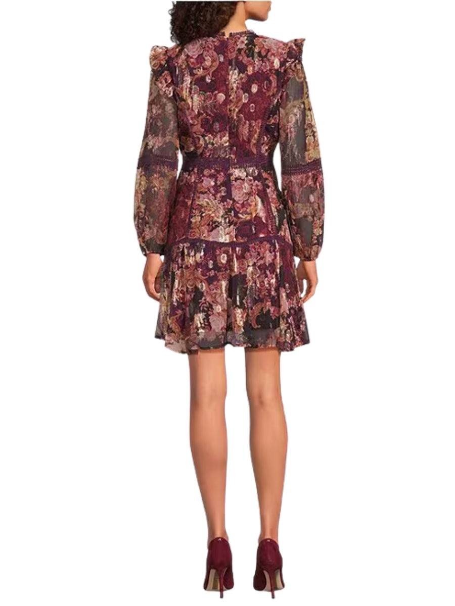 Vestido Corto Métalico Manga Larga - Escorpio Boutique