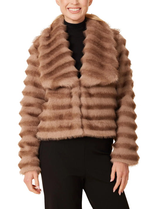 Escorpio Boutique - Abrigo Corto  Efecto Chinchilla