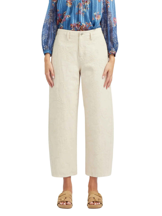 Jeans corte barrel bordados - Escorpio Boutique